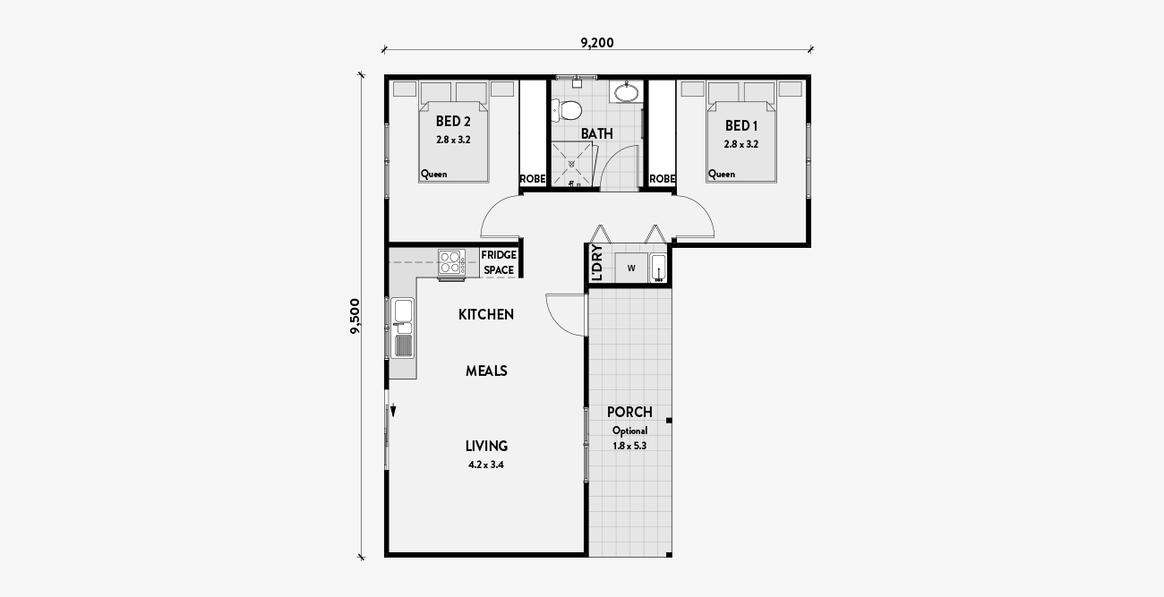 L Shaped Floor Plans Granny Flats Australia