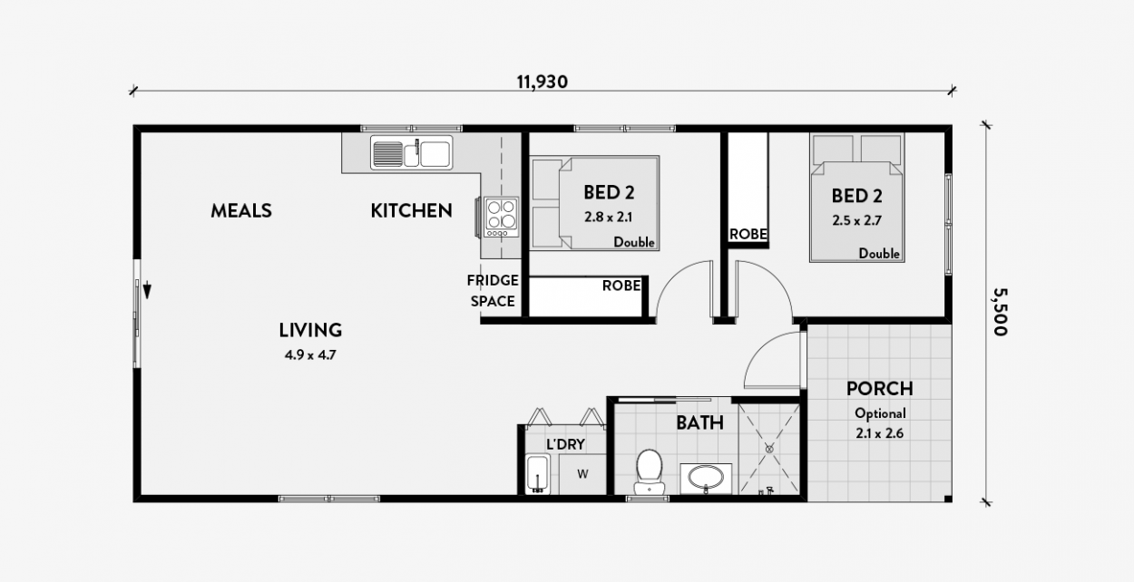 Granny Flat Designs And Floor Plans Granny Flats Australia 0463