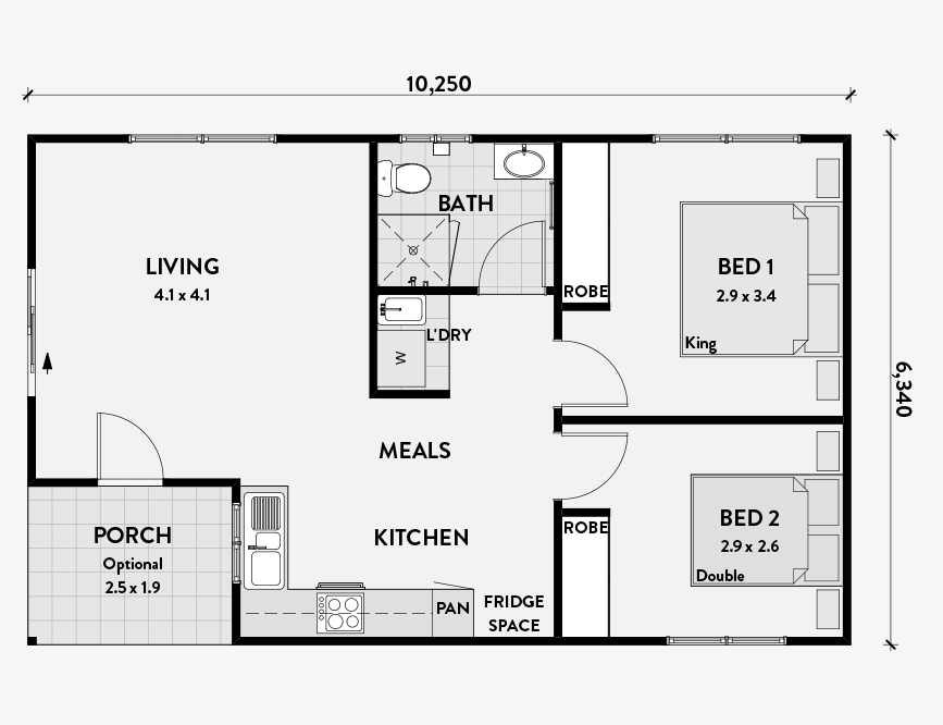 Banksia Granny Flat with 2 Bedrooms