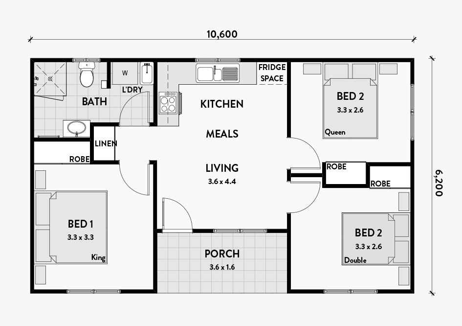 Banksia Granny Flat with 2 Bedrooms