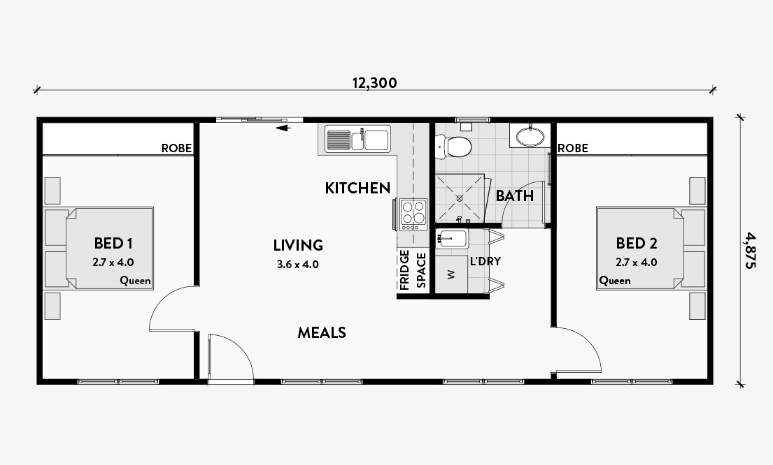 Banksia Granny Flat with 2 Bedrooms